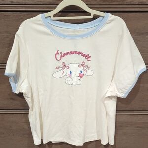 Sanrio Cinnamoroll Cream and Light Blue Tee